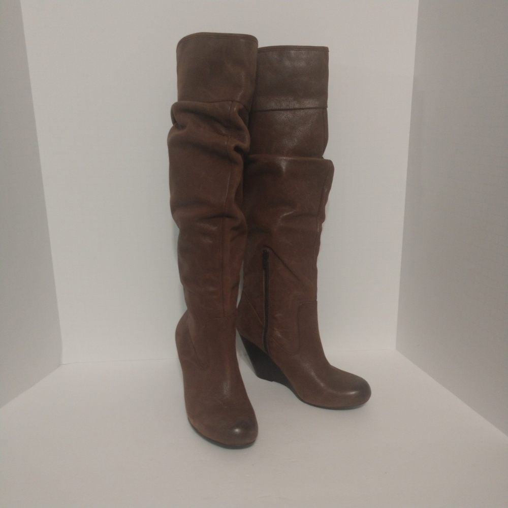 Leather Jessica Simpson Knee High Boots 8.5